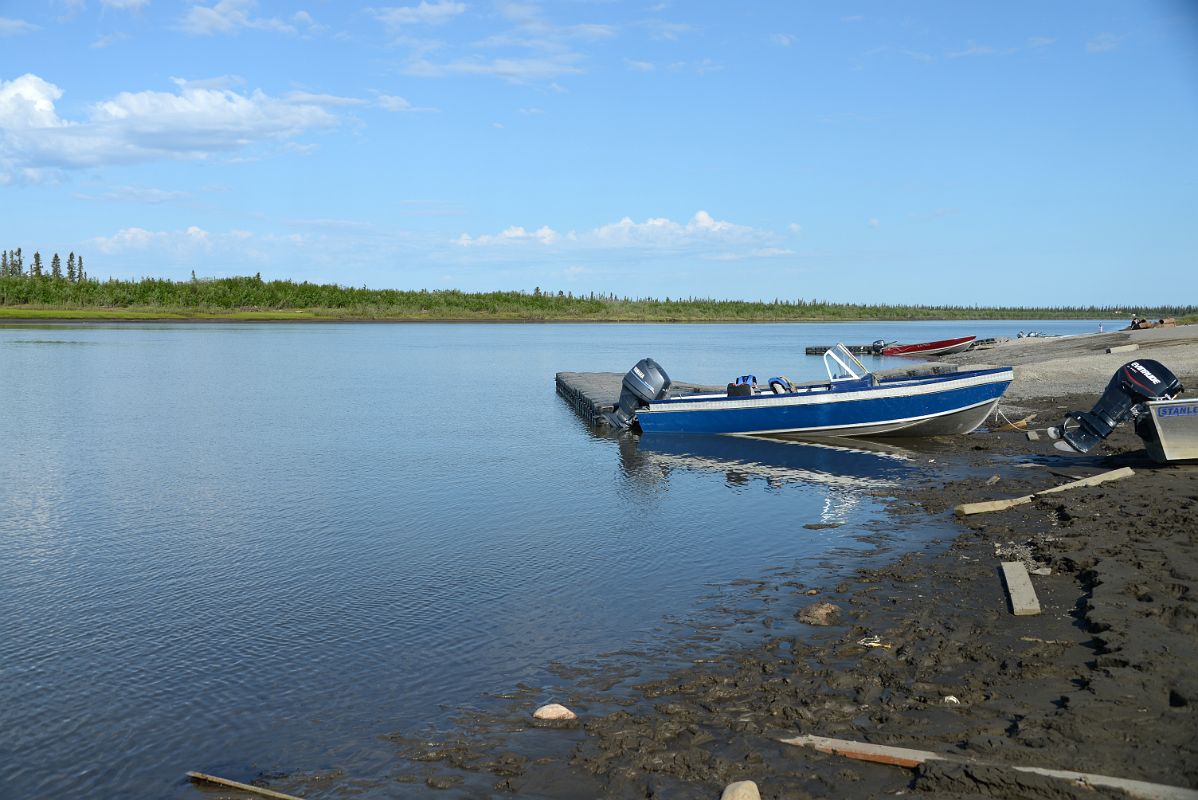 18B Boats On The Shore Of The MacKenzie River East Channel In Inuvik Northwest Territories